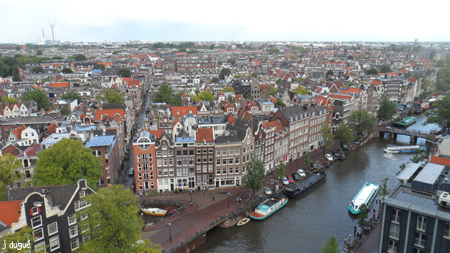 vue d'amsterdam depuis westerkreik panorama amsterdam depuis la westerkreik