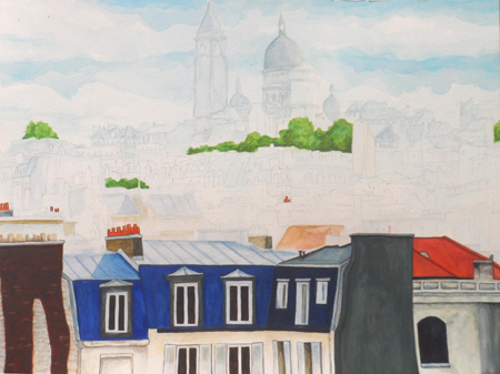 montmartre aquarelle aquarelle montmartre