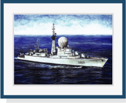Duquesne, aquarelle marine, Julien Dugu�