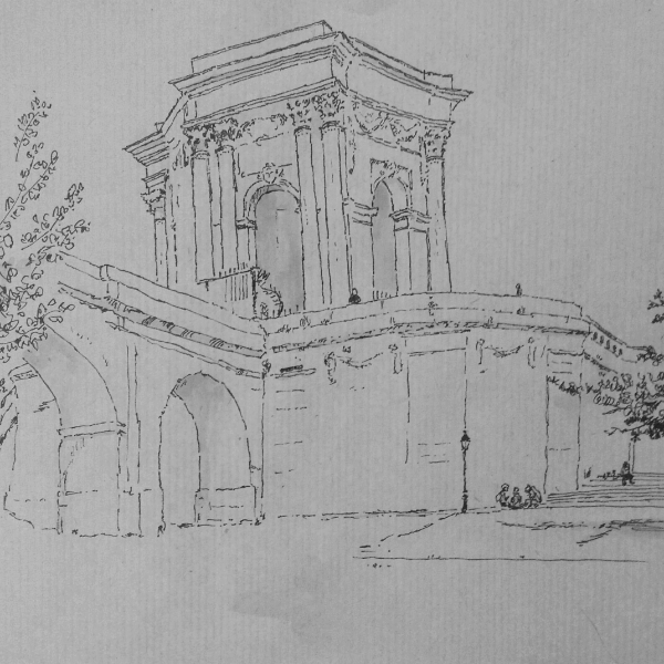 croquis montpellier peyrou