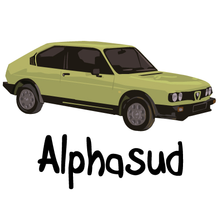 dessin voiture alphasud
