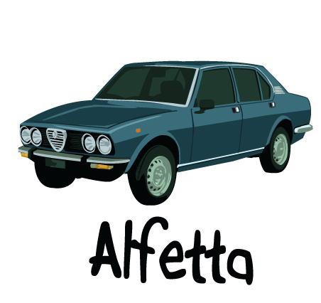 dessin alfetta