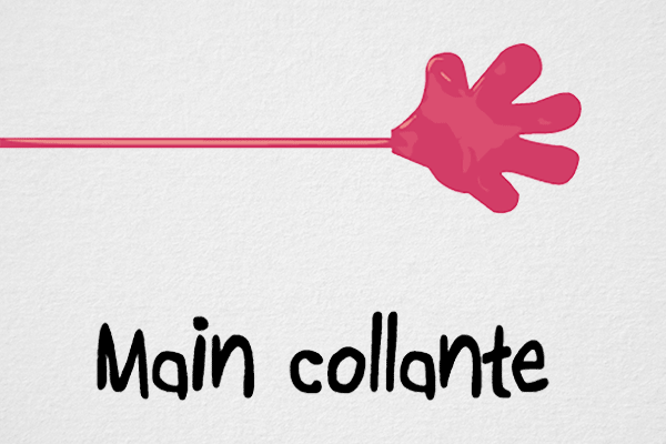 gif anime main collante 