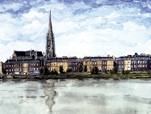 peinture bordeaux