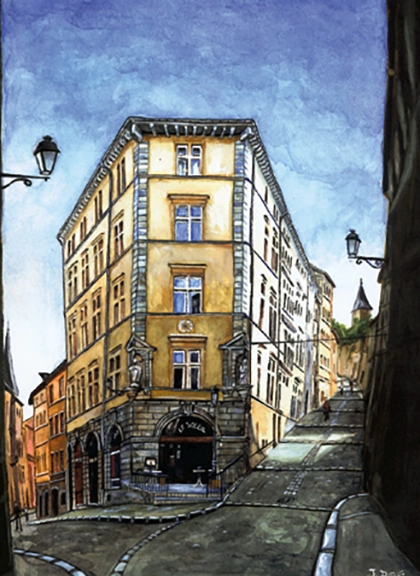 dessin cafe dusoleil lyon