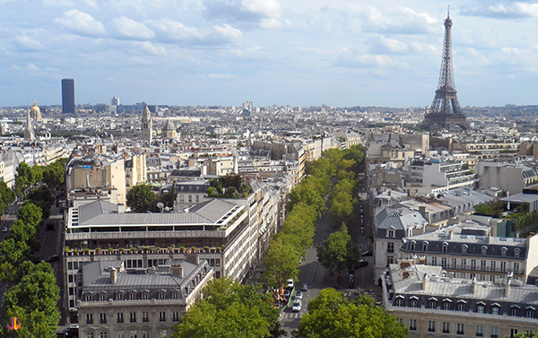arc triomphe tour eiffel