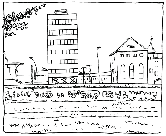 Croquis du Mur de Berlin