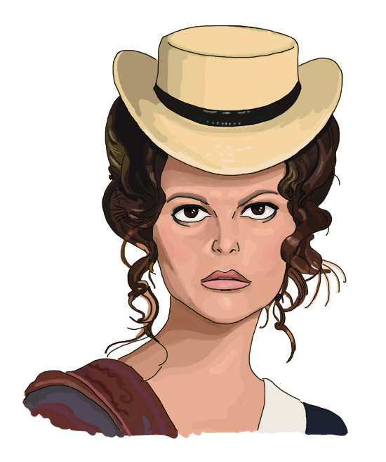Caricature claudia cardinale
