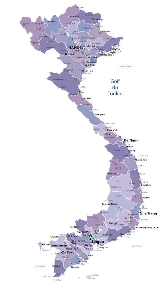 Carte vietnam