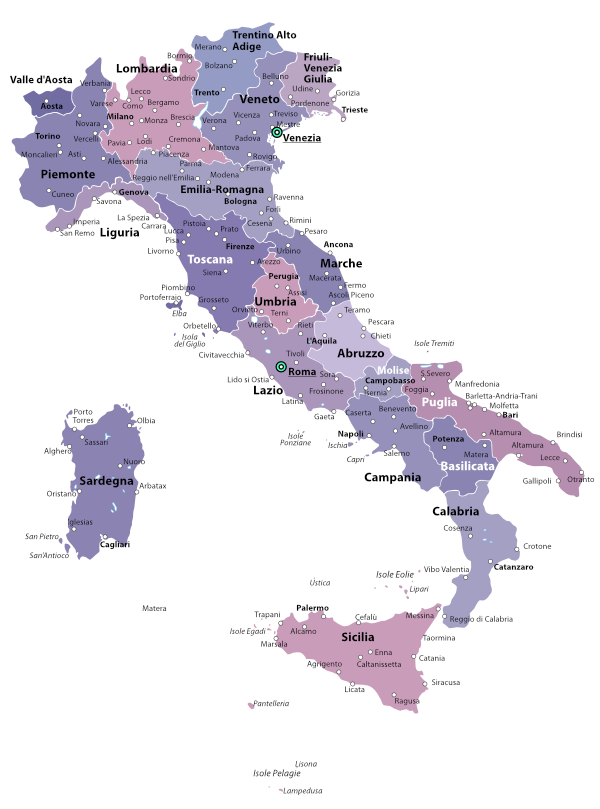 carte italie