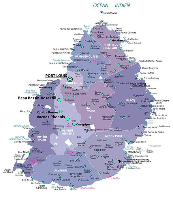 carte geo ile maurice