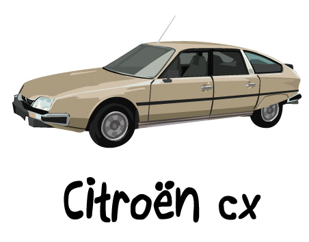 dessin citroen cx