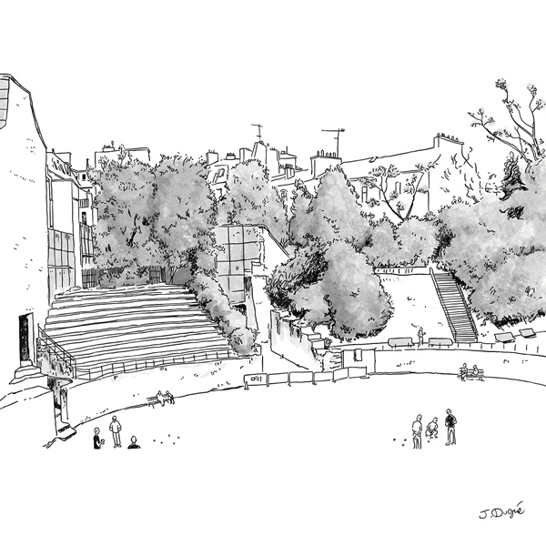 arenes lutece julien dugue dessin paris
