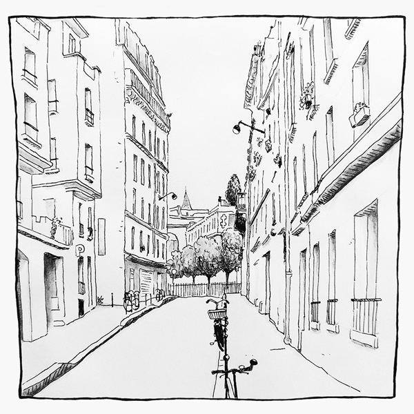 rue de essai julien dugue dessin paris
