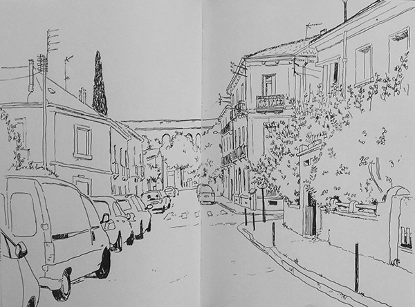 croquis rue montpellier