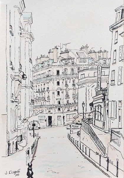 dessin julien dugue rue tournefort paris