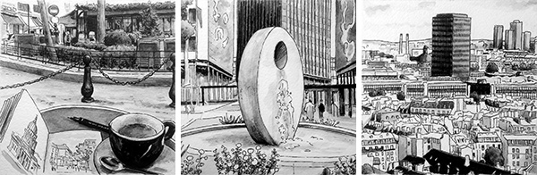 dessin cafe contrescarpe