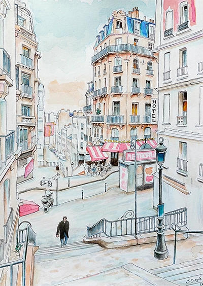 dessin lamarck caulaincourt -