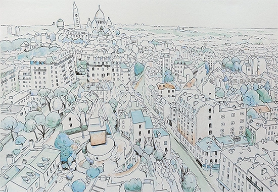 dessin rue lepic 