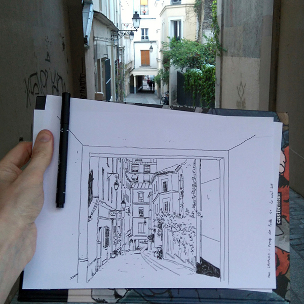 passage des postes croquis paris