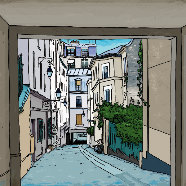 passage des postes croquis paris