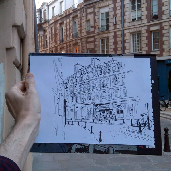 place dauphine croquis paris