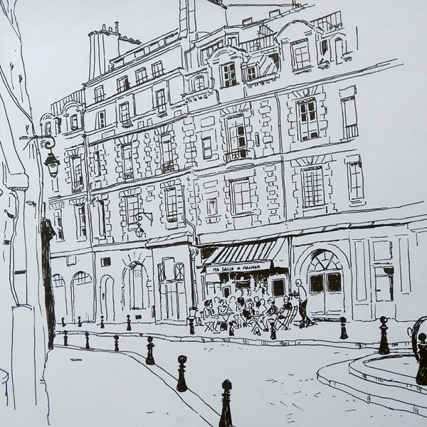 place dauphine croquis paris