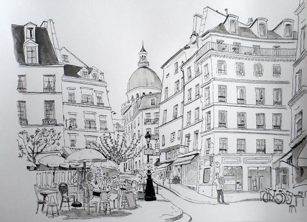rue descartes croquis paris