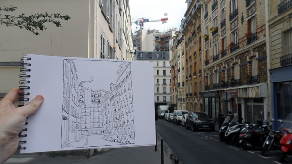 rue des lyonnais croquis paris