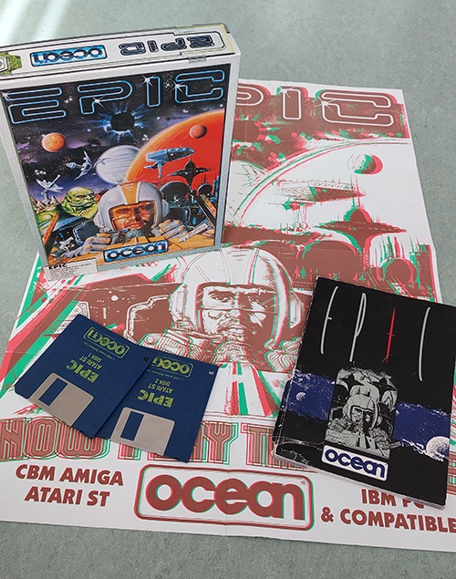 Le jeu Epic sur Atari la boite et l'affiche
