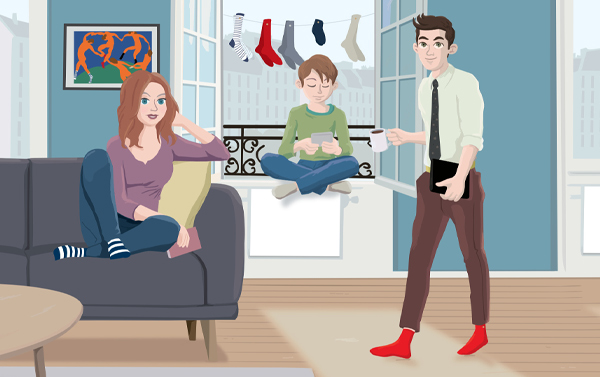 chaussette francaise illustration