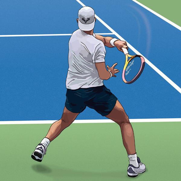 julien dugue illu tennis rafael nadal