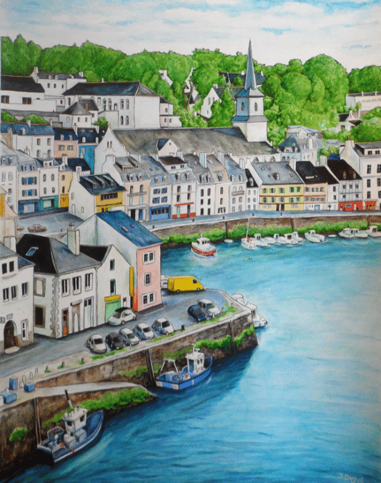 Le Port de Le Palais depuis la citadelle