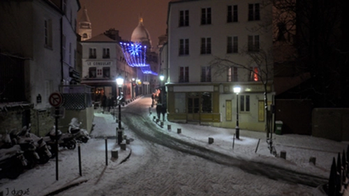 neige montmartre