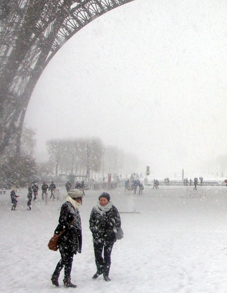 champ mars neige