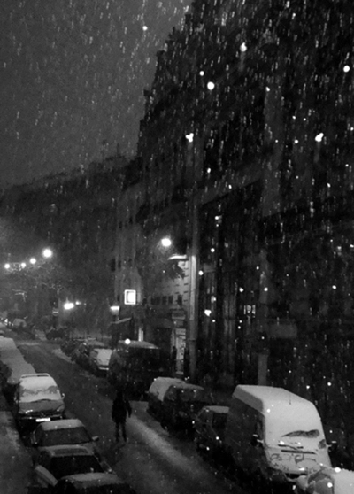 chute neige paris