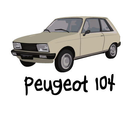 dessin peugeot 104