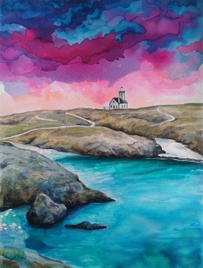 pointe des poulains peinture julien dugue