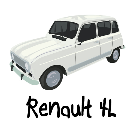 dessin renault 4l