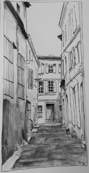 rue balechou arles croquis