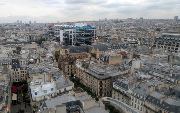 beaubourg depuis tour saint jacques