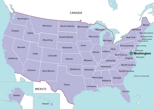 carte usa washington dc