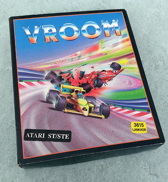 Vroom boite du jeu de course sur Atari