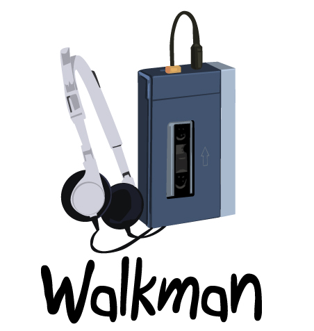 dessin walkman sony