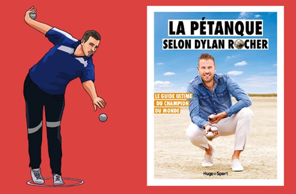 Dessin de Dylan Rocher, champion de pétanque