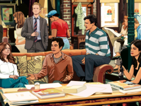 illustration how i met your friends