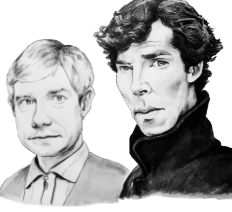 portrait sherlock