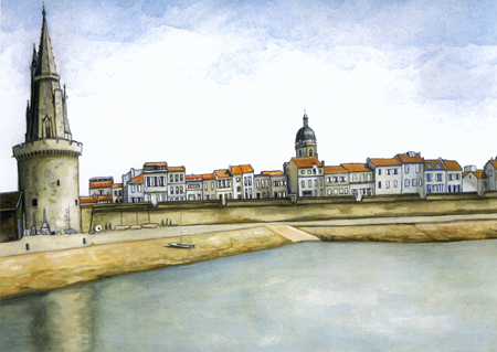 peinture tour lanterne la rochelle