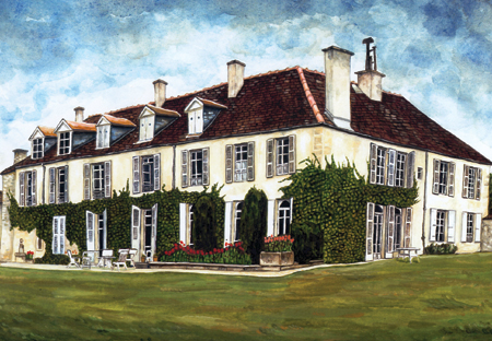 aquarelle maison