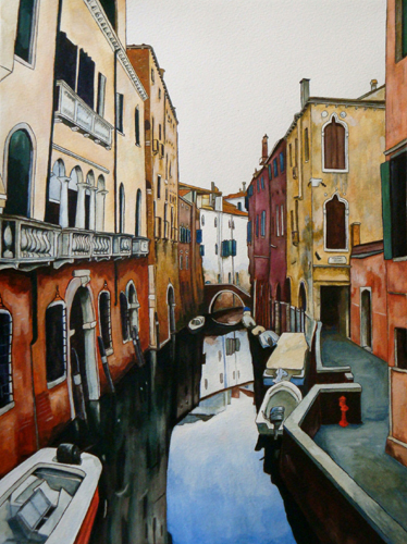 peinture ruelle venise